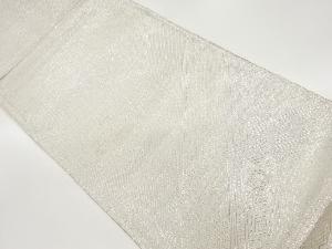 佐賀錦変わり紗綾形に菱づくし模様織出し全通袋帯